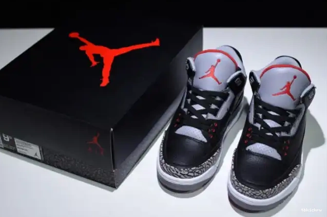 Reps TBK 854262-001 3 Black Jordan Air Cement 0521